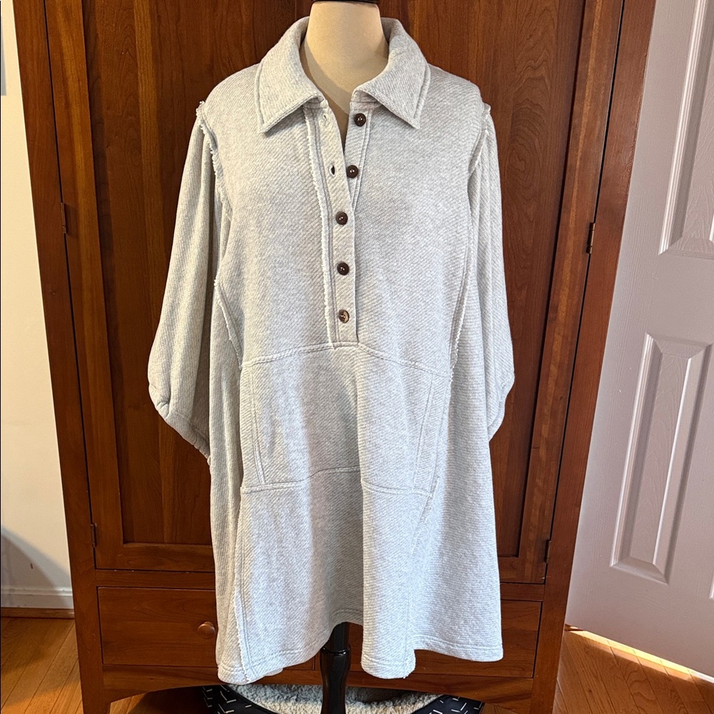 Free People FP Beach Natalie Pull Over Poncho